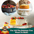 Hiware 6 Inch Non-stick Springform Pan with Removable Bottom - Leakproof Cheesecake Pan with 50 Pcs Parchment Paper, Compatible with 3 Qt Instant Pot