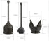 YANXUS Toilet Plunger with Holder, Efficient Plungers for Bathroom, Hideaway Toilet Plunger Heavy Duty, Drip-Free Toilet Bowl Plunger with Cover