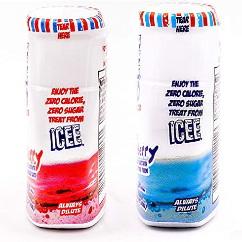 ICEE Zero Calorie Liquid Water Enhancer Flavor Drops - 1.62 Fluid Ounces (48 Milliliters) - Pack of 4 (Original Variety Pack)