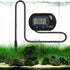 Veanic 4-Pack Digital Aquarium Fish Tank Thermometer Terrarium Water Temperature Meter Gauge with Water-Resistant Sensor Probe for Reptile Turtle Incubators (Black)