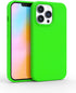 FELONY CASE - iPhone 13 Pro Case - Stylish Neon Green Silicone Phone Cover - Wireless Charging Compatible, 360° Shockproof Protective Cases for Apple iPhone 13 Pro