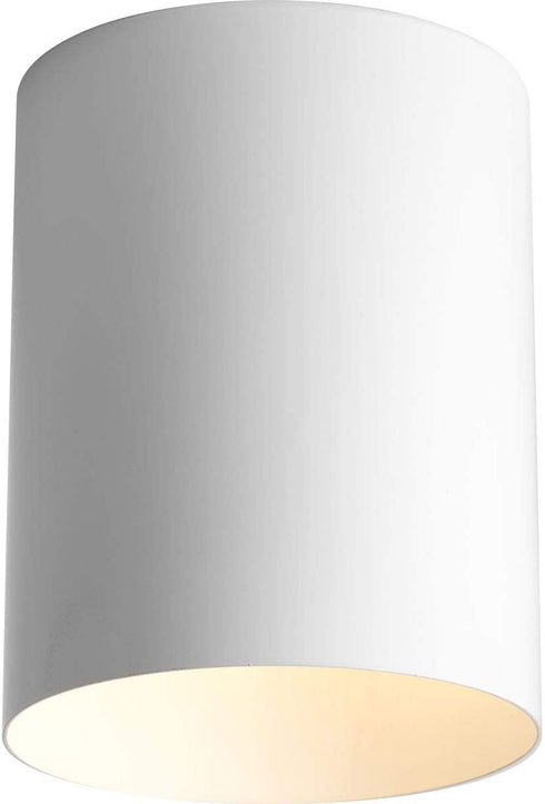Progress Lighting P5774-30 Cylinder Outdoor, 5-Inch Diameter x 6-1/2-Inch Height, White