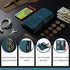 HAII Case for Moto G Stylus 5G 2021, Flip Leather Wallet Case with 10 Card Slot Holder Zipper Pocket Kickstand Magnetic Closure Shockproof Flip Folio Cover for Moto G Stylus 5G 2021 (Teal)