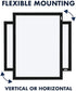 Quartet Magnetic Whiteboard, 17 x 23 inches White Board, Dry Erase Board, Black Frame (MWDW1723M-BK)