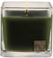 Aromatique The Smell of Tree Glass Cube 12 oz Scented Jar Candle with Metal Medallion for Home Décor and Gift