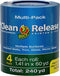 Duck Clean Release Blue Painter's Tape 1.5-Inch (1.41-Inch x 60-Yard), 4 Rolls, 240 Total Yards, 240460