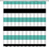 Stripe Shower Curtain Black White Striped Teal Turquoise Geometry Modern Simple Fashion Bathroom Decor Polyester Fabric with Hooks