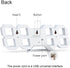 3D LED Digital Wall Clock Large Night Light Alarm Clock Snooze for Office Bedroom Living Room 12/24 Time/Date/Temperature Display Brightness Adjustable White 9.7 inch with Remote Control