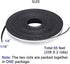 Yotache Thin Weather Stripping 2 Strips Total 65 Feet Long 1/16 Inch Thick x (.25) 1/4 Inch Wide, 1.5mm Foam Gasket Seal Tape for Window, Sliding Door Jamb, Speaker, Dashboard, 2 X 33 Ft Each