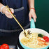 Gold Spaghetti Spoon, Berglander Pasta Server With Titanium Gold Plating, Stainless Steel Spaghetti Server For Cooking, Pasta Fork, Noddle Fork, Dishwasher Safe, Easy to Clean