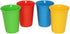 Vintage Set of 4 Tupperware 7 Ounce Bell Tumblers Blue Yellow Green Red