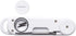 InstaTrack Folding Digital Instant Read Meat Food Grill BBQ Kitchen Cooking Thermometer with Folding Probe, White