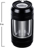 Storage Jar with Herb Grinder Led Light up, Herb Containers with 8x Magnifying Glass Jar Air Tight, Storage and Grinding in One Keep Herbs Dry and Fresh (Black)