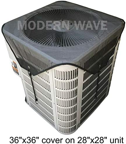 MODERN WAVE Central Air Conditioner Cover for Outside Units 36 x 36 - Top Universal Outdoor AC Cover Defender (Mesh, 36" x 36")