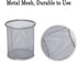 Qualsen Pen Holder for Desk 4 Pack, Mesh Desk Organizer Pencil Holder for Desk, Mesh Pen Holders Office Pen Organizer Silver, 4 Pack