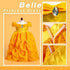 Dreamgirl World Collections 18-Inch Doll Clothes Princess Dress 5 Pc Pincess Dress Set Includes Cinderella, Belle, Snow White, Rapunzel and Aurora Fits 18" Dolls