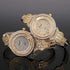 Lady Women Wrist Watch Gold Stainless Steel Crystal SIBOSUN Quartz Dress Bling Bracelet