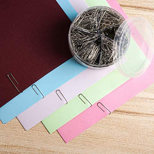 DANRONG 650 PCS Paper Clips Assorted Sizes, Small Medium and Large (1.1", 1.3" & 2"), Paperclips for Office, School, Home Supplies-Silver