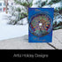 Tree-Free Greetings Solstice Cards and Envelopes, Set of 10, 5 x 7", Winter Solstice Mandala (HB93380)