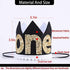 WAOUH Mr Onederful Hat for 1st Birthday - First Birthday Decoration for Baby's, Cake Smash Photo Prop, Glitter Crown for Girl or Boy (Black Golden Crown Hat)