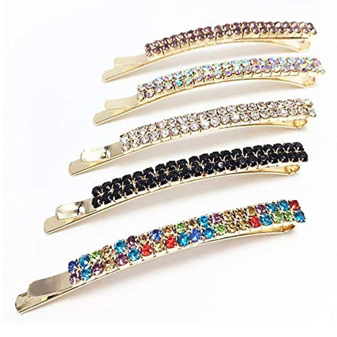 Kiddale 10Pieces Rhinestone Bobby Pins Crystal Hairpin Metal Hair Clips Styling Decorative Accessories for Lady Women Girls,Christmas Gifts
