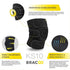 Bracoo Adjustable Compression Knee Patellar Tendon Support Brace for Men Women - Arthritis Pain, Injury Recovery, Running, Workout, KS10 (Black)