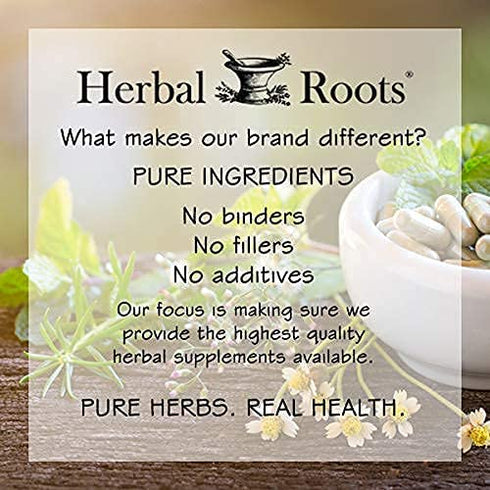Herbal Roots Turmeric Curcumin Capsules - Extra Strength 1300mg- Made with Organic Turmeric Root - Joint Support - 95% Curcuminoids- Best Absorption with Black Pepper & Ginger - Made in The USA