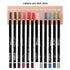 Eye Liner Pencil Set - 12 Assorted Colors Natural Matte Long Lasting Hypoallergenic Eyeliners Eye Makeup Soft Crayon Pencils (Black Gray Brown Plum Purple Lavender Pink etc)