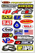 Dirt Bike Dirtbikes Motorcycle Motos Motocross Motorcross Bikes Motorex atv performance part garage toolbox Racing Pack 6 Vinyl Graphics Decals and Stickers set D6725 Best4Buy