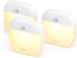 eufy by Anker, Lumi Stick-On Night Light, 2nd Generation Warm White LED, Motion Sensor, Bedroom, Bathroom, Kitchen, Hallway, Stairs, Energy Efficient, Compact, 3-Pack