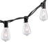 SkrLights Outdoor Patio String Lights,10Ft Edison Bulb String Lights for Patio Garden Porch Backyard Party Deck Yard(Plus 1 Extra Bulbs)-Black