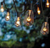 SkrLights Outdoor Patio String Lights,10Ft Edison Bulb String Lights for Patio Garden Porch Backyard Party Deck Yard(Plus 1 Extra Bulbs)-Black