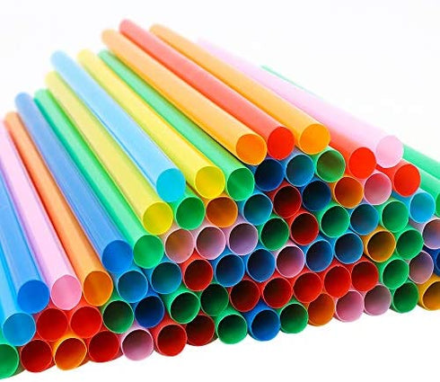 Tomnk 200 Pack Jumbo Smoothie Straws, 10.3 Inch Milkshake Straws Disposable Extra Long