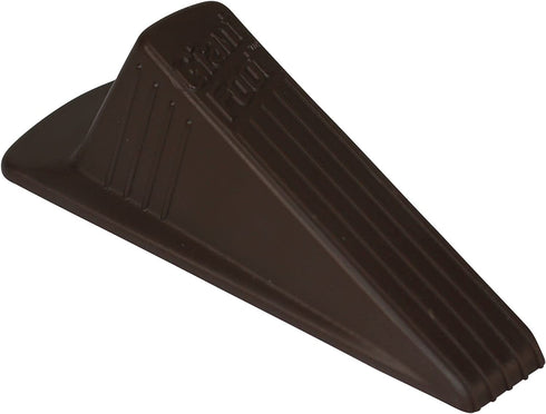 Master Manufacturing Brown Giant Foot Door Stop, Heavy Duty Rubber Wedge Design, Made in the USA, Holds Doors Up to 2" Clearance Securely (00964)