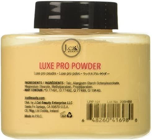 J.Cat Beauty Luxe Pro Powder, 1.5 Ounce - LPP101 Banana