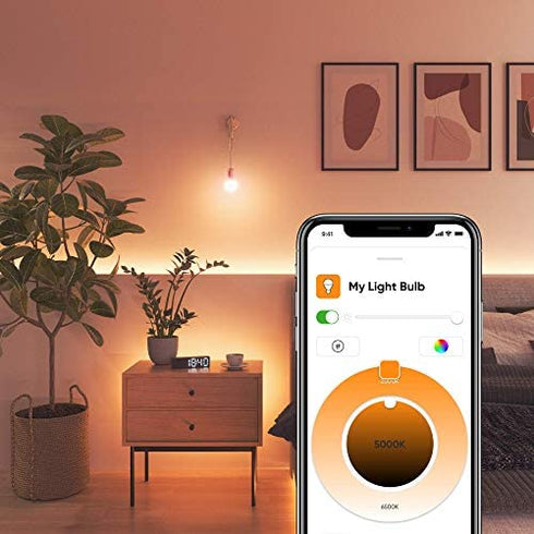 Nanoleaf Essentials A19 Smart Thread Bluetooth & WiFi RGBCW 16M+ Color Changing Dimmable LED Light Bulb