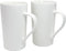 Momugs 20 OZ Simple Pure White Mug (Set of 2) Plain Large Tall White Ceramic Milk Tea Coffee Mug with Handle as A Gift for Dad Mom Friends, 2pcs