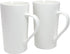Momugs 20 OZ Simple Pure White Mug (Set of 2) Plain Large Tall White Ceramic Milk Tea Coffee Mug with Handle as A Gift for Dad Mom Friends, 2pcs