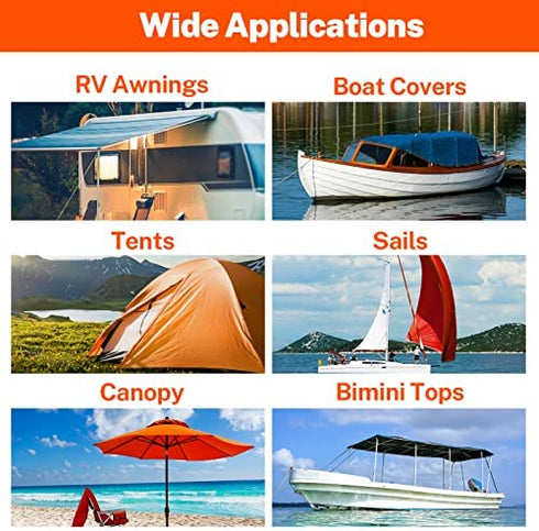 Kohree RV Awning Repair Tape Clear, 3 Inches x 30 Foot, Waterproof Rips Stop Patch for Vinyl, Tent Patch Tape for Awning, Camper, RV punctures, Canopy, Greenhouse, Canvas, Boat Cover, Boat Sails