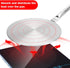 RAINBEAN 7.5Inch Heat Diffuser Simmer Ring Plate, Stainless Steel with Stainless Handle, Induction Adapter Plate for Gas Stove Glass Cooktop Converter, Flame Guard Induction Hob Pans