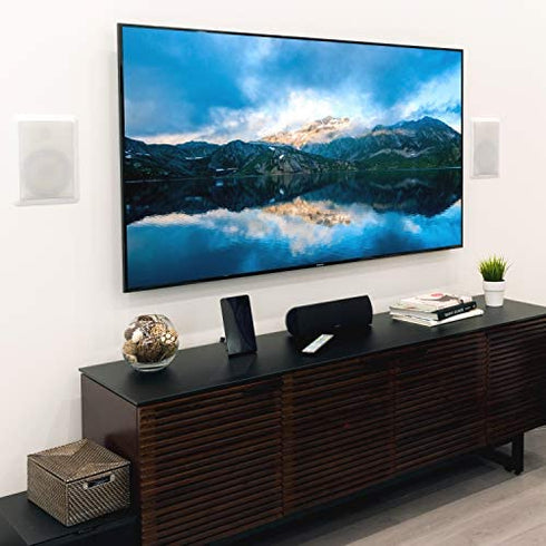 GE Flat Panel Indoor HD Digital TV Antenna, Long Range Smart TV Antenna, Supports 4K 1080P HD Smart TV VHF UHF, Extendable Dipole Rabbit Ears, Adjustable Stand, 5ft Coax HDTV Cable, 33681