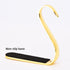Yuokwer Christmas Stocking Holders for Mantel Set of 4- Stocking Hooks Hanger for Fireplace Christmas Hooks Safety Hang Grip Stockings Clip for Christmas Party Decoration (Gold, Pack of 4)