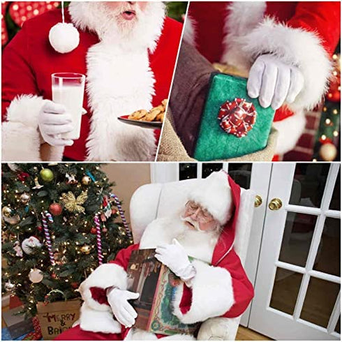 Paxcoo 6 Pairs XL White Cotton Gloves for Dry Hand Moisturizing Cosmetic Eczema Hand Spa and Coin Jewelry Inspection