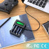 Deleepow 4 Bay Rapid Smart LCD USB AA Battery Charger for AA AAA Lithium Rechargeable Batteries