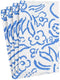 Caspari Matisse Paper Guest Towel Napkins in Blue - Two Packs of 15