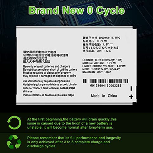 Replacement Battery Li3730T42P3H6544A2 Battery for AT&T ZTE MF279 Home Wireless Internet Base Router
