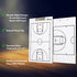 Murray Sporting Goods Basketball Coaches Clipboard | Dry Erase Double-Sided Basketball Clipboard for Coaching | Double-Sided Basketball Coach Marker Whiteboard
