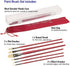Oil Acrylic Paint Brushes Set. 100% Natural Chungking Hog Hair Bristle in Portable Organizer Plastic Container. 6pc Filbert Flat and Round Paintbrush Gift Kit.
