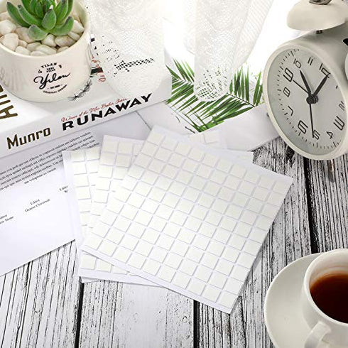 Poster Adhesive Putty Square Sticky Poster Tacky Putty Reusable and Removable Wall Safe Mounting Putty for Hanging Pictures Poster Photo Frames Party Supplies (1000 Pieces,White)