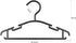 Black Baby Hangers for Closet Plastic Kids Hangers Black Baby Clothes Hangers Children Hangers Toddler Hangers Nursery Hangers (Black, 80pack)